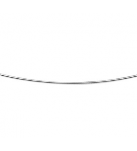 Zilver omega collier rond 1 mm 42 cm - 3074775