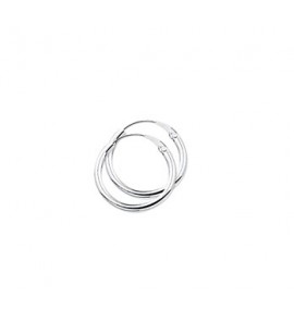 Zilver creolen gerodineerd 19x2,1 mm - 2082643