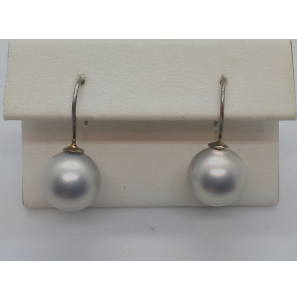 Zilver oorhaak met im.parel 11 mm - 3013418