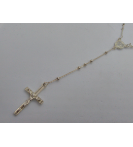 Zilver collier rozenkrans - 3091778