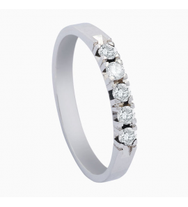 Eclat allince ring 5x0.045 crt H-SI wit - 3103597