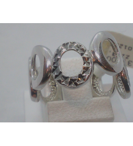 Zilver damesring RH/RU fantasie ovalen - 3110052