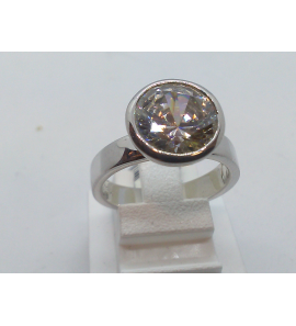 Zilver dames ring met zirkonia 12 mm - 3110379