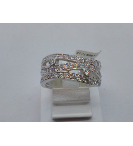 Zilver dames ring RH met zirkonia - 3110388