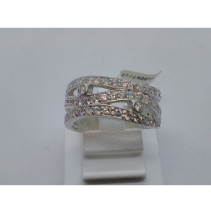Zilver dames ring RH met zirkonia - 3110388