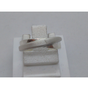 Zilver tienerring mat/glans mt. 14 - 3110404