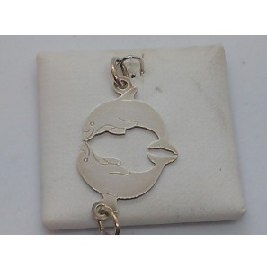 Zilver bedel dolfijn(en) breekbaar - 3111126