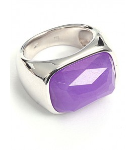 ZINZI zilver ring lavendel mt.54 - 3111614