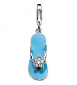 ZINZI charms teenslipper blauw met zi - 3111650