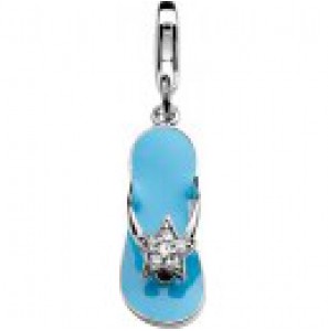 ZINZI charms teenslipper blauw met zi - 3111650