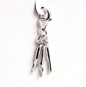 ZINZI charms zilv. mes, vork en lepel - 3111651