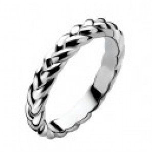 ZINZI zilver ring gevlochten mt.54 - 3111726