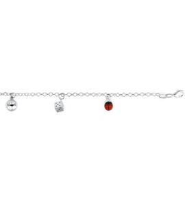 Zilver jasseron armband 3 bed. gesold. 15 cm - 3111787