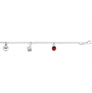 Zilver jasseron armband 3 bed. gesold. 15 cm - 3111787