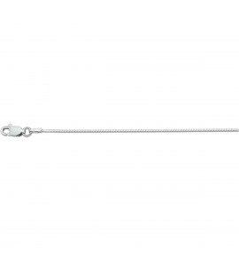 Zilver VK slangcollier 1.0 mm 42 cm - 3112359