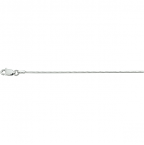 Zilver VK slangcollier 1.0 mm 42 cm - 3112359
