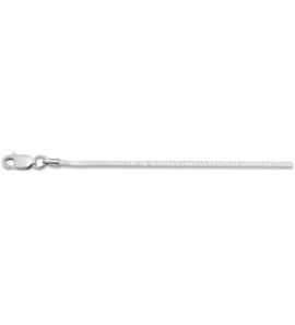 Zilver VK slangcollier 1.8 mm 45 cm - 3112362