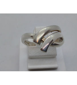 Zilver dames ring mat/glans - 3112415