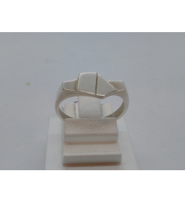 Zilver dames ring mat/glans - 3112416