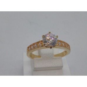 Double dames ring met zirkonia - 3112594