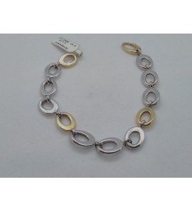 Sterling Gold armband ovaal openschakels 19.5 cm 6.6 AG/2.5AU - 3112605