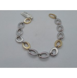 Sterling Gold armband ovaal openschakels 19.5 cm 6.6 AG/2.5AU - 3112605