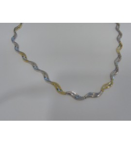 Sterling Gold collier ovaal/open-golf schakels 45 cm 10.8AG/6.6AU - 3112611