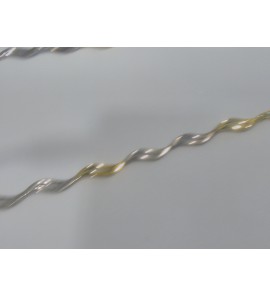 Sterling Gold armband ovaal/open-golf schakels 19.5 cm 3.4AG/3.0AU - 3112612