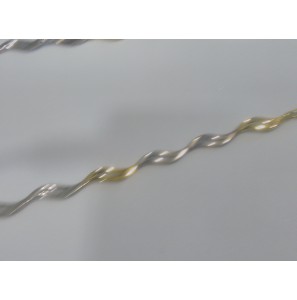 Sterling Gold armband ovaal/open-golf schakels 19.5 cm 3.4AG/3.0AU - 3112612