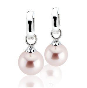 ZINZI zlv. creoolhangers parel roze 10 mm - 3112678