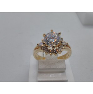 Double dames ring met zirkonia - 3112688