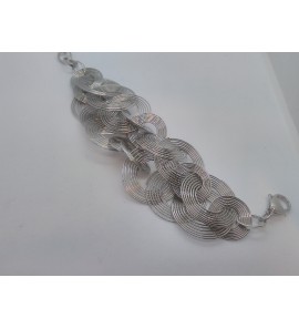 Staal armband rondjes - 3121360
