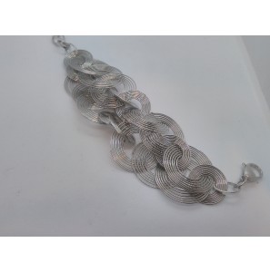Staal armband rondjes - 3121360