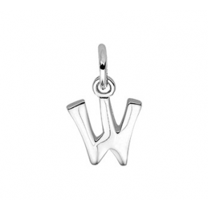 Zilver hanger letter blok W - 3114609