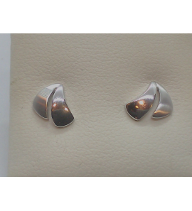 Goud wit oorknop mat/glans - 3114525