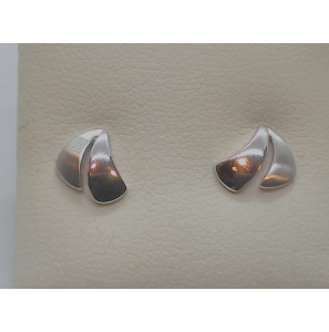 Goud wit oorknop mat/glans - 3114525