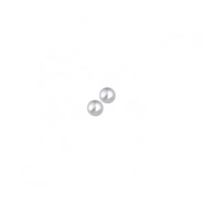 Zilver RH oorknop ZW parel bouton 5 mm - 3113166