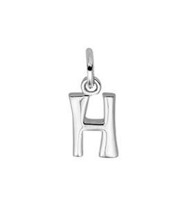 Zilver hanger letter blok H - 3114595