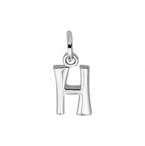 Zilver hanger letter blok H - 3114595