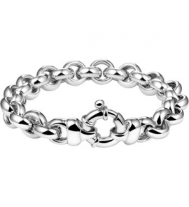 Zilver RH jasseron armband 10 mm 20 cm draaglengte 19 cm - 3113417