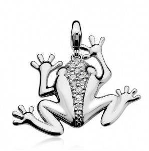 Zinzi charms kikker zirkonia groot - 3113525
