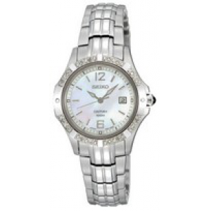 Seiko Coutura dames diamond staal bracelet 100m - 3113794