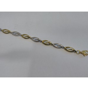 Sterling Gold armband ovaal-open 19 cm 2.7AG/2.0AU - 3114005