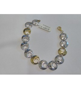 Sterling Gold armband rondoog-open 19.5 cm 2.8AG/7.2AU - 3114008