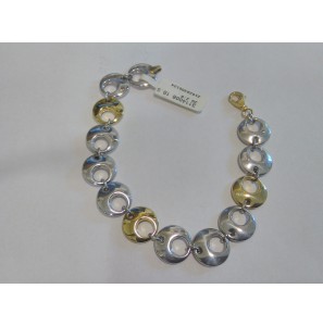 Sterling Gold armband rondoog-open 19.5 cm 2.8AG/7.2AU - 3114008