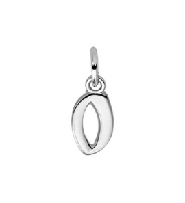 Zilver hanger letter blok O - 3114602