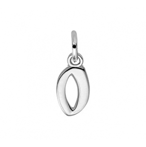 Zilver hanger letter blok O - 3114602