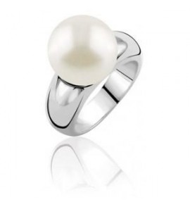 ZINZI zilver ring met Swarovski wite parel mt.50 - 3114560