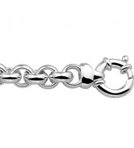 Zilver RH Jasseron collier 9 mm 50 cm - 3114566
