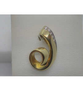 Gouden hanger met zirkonia - 3114640